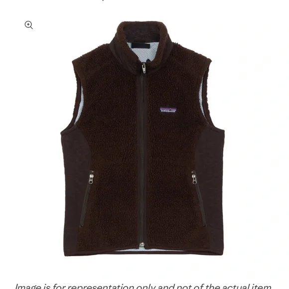 Patagonia Synchilla Retro-X Brown Fleece Vest Women’s Small Deep Pile - Picture 1 of 15